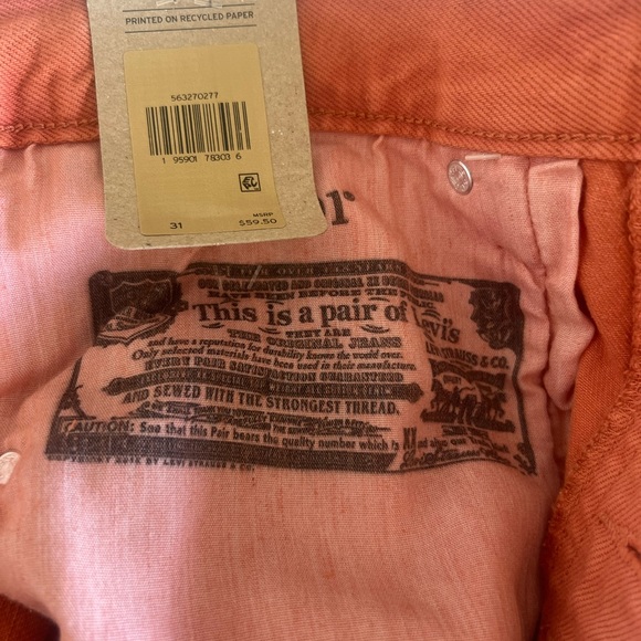 Levi’s 501 Shorts High Rise NWT Size 31 - Picture 3 of 4